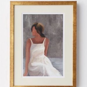 STUDIO MCGEE seated woman framed wall art -12x16